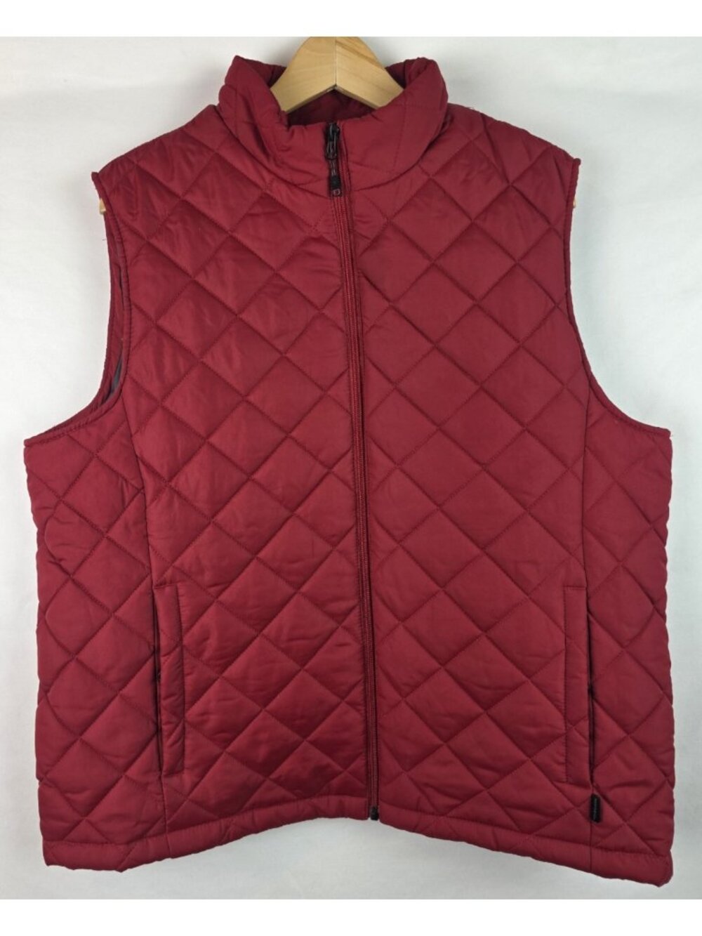 Hawk & Co Men's Puffer Vest Jacket Size Large Red Performance Puffy  Top